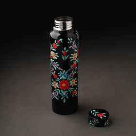  Floral Handpainted Enamelware Stainless Steel Water Bottle 