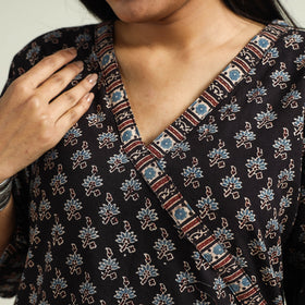 Buy Ajrakh Hand Block Printed Cotton Kurta Online at iTokri.com