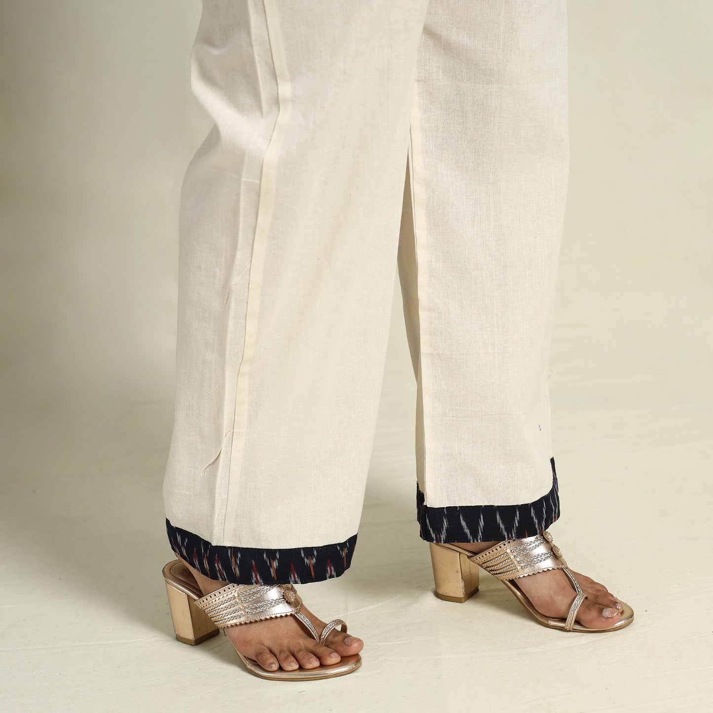 Buy Black Frock Style Cotton Pochampally Ikat Kurta Set 