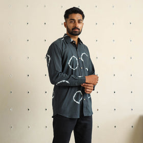 Buy Full Sleeve Tie & Dye Cotton Men Shibori Shirt