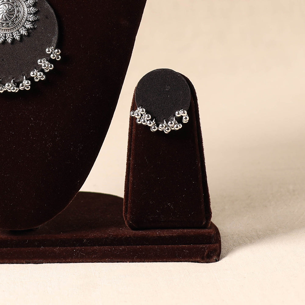 Black German Silver Fabart Necklace Set