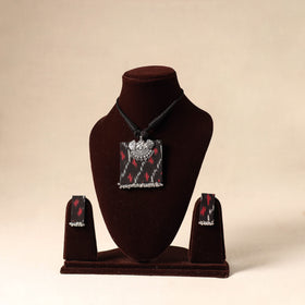 Black German Silver Fabart Necklace Set