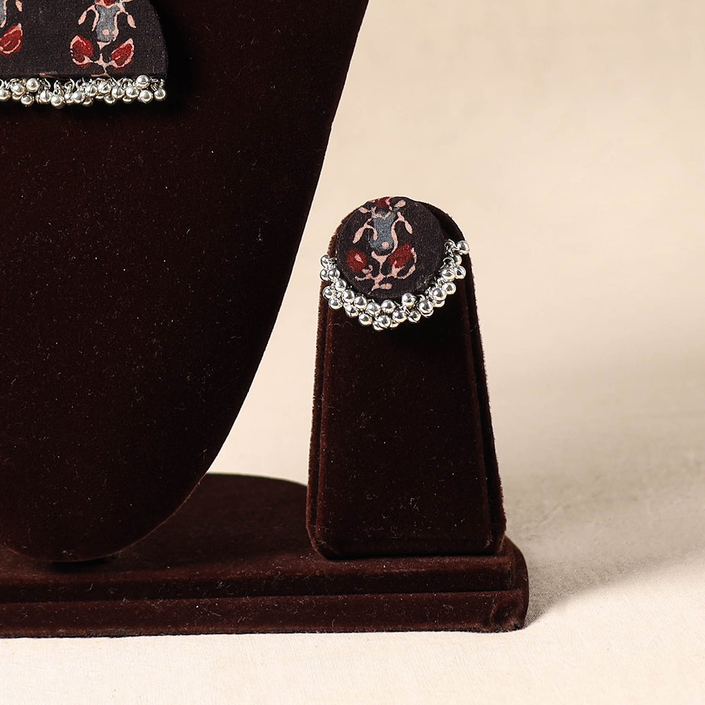 Black German Silver Fabart Necklace Set