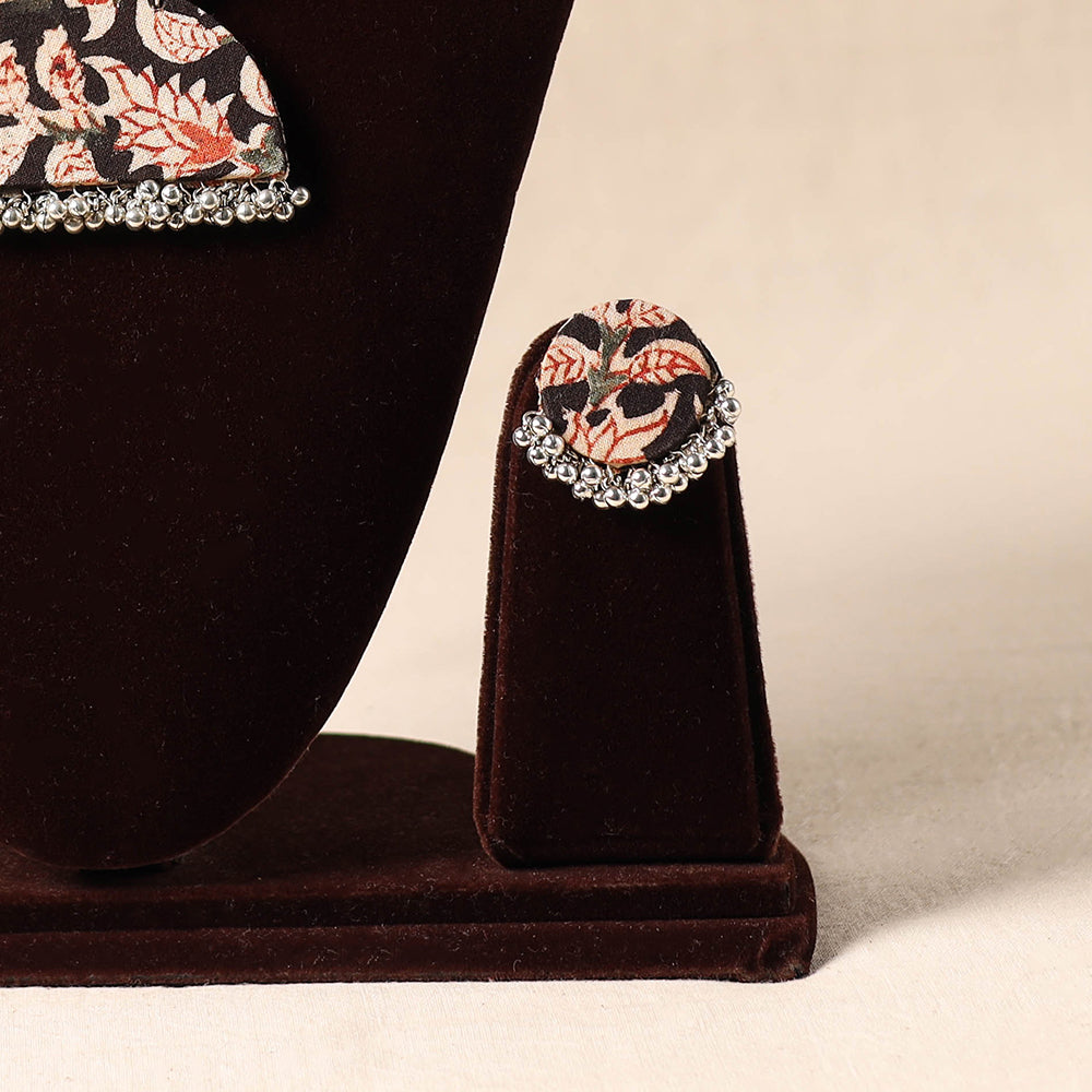 Black German Silver Fabart Necklace Set