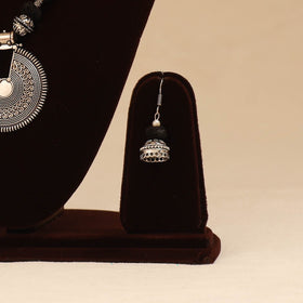 German silver thread beads necklace set 30 - handcrafted