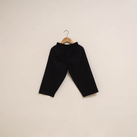 Black - girls bagru pure cotton kurta set (2-6 years) 12