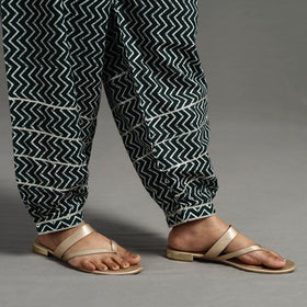 Buy Black Gota Work Cotton Jaipur Afghani Salwar