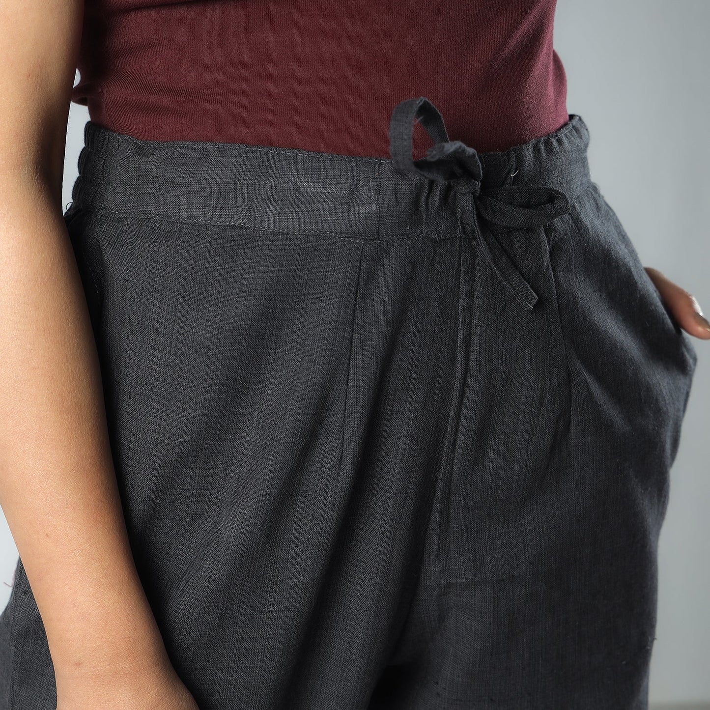 Buy Plain Dyed Cotton Relaxed Fit Pant Online at iTokri.com
