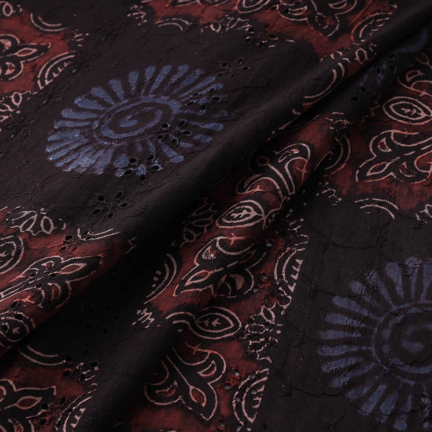 Hakoba natural dyed cotton fabric 10 - handcrafted