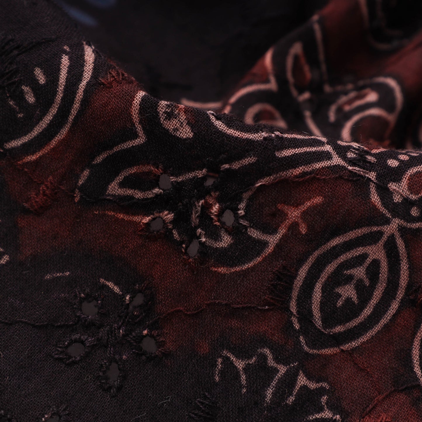 Hakoba natural dyed cotton fabric 10 - handcrafted