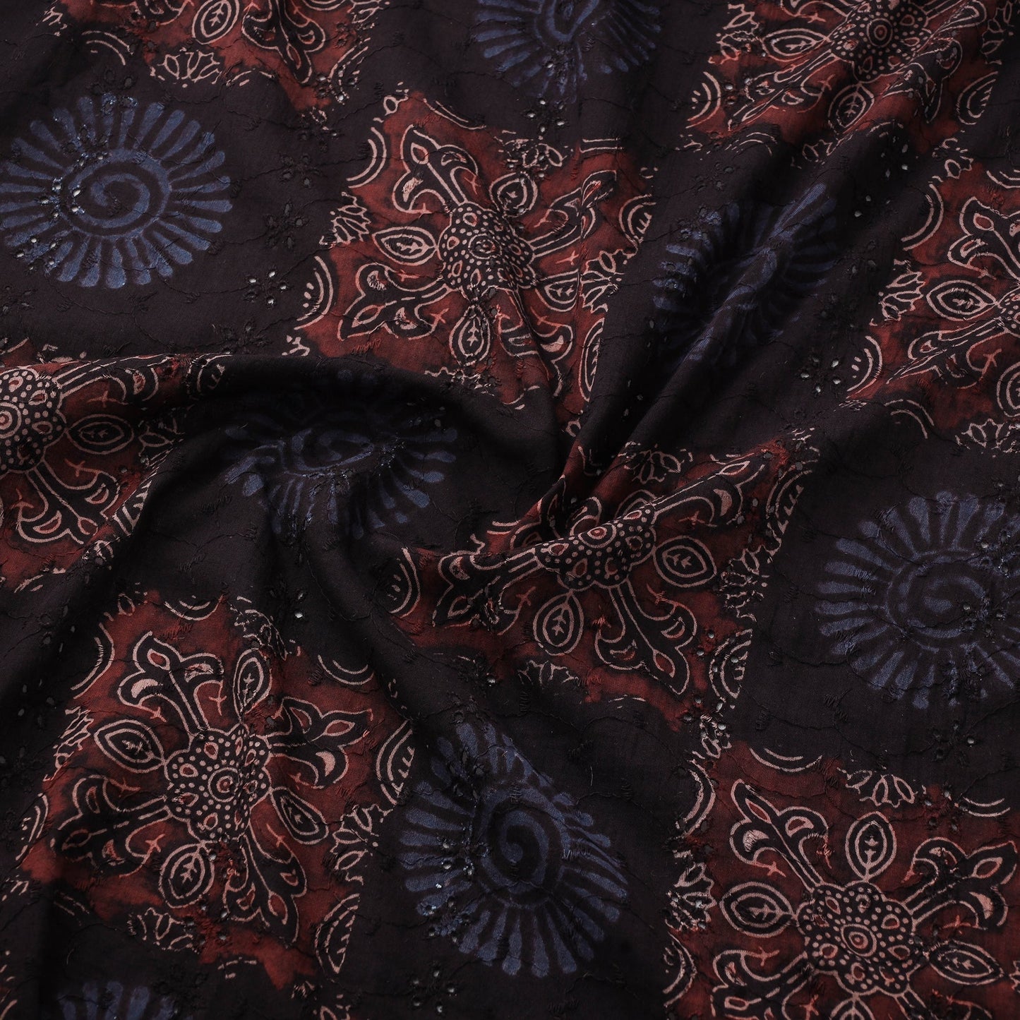 Hakoba natural dyed cotton fabric 10 - handcrafted