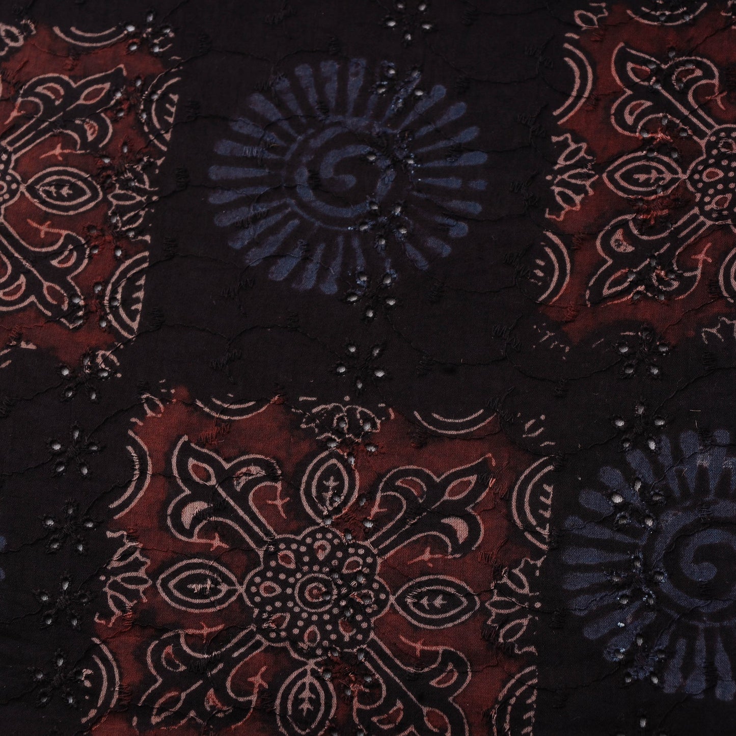 Hakoba natural dyed cotton fabric 10 - handcrafted