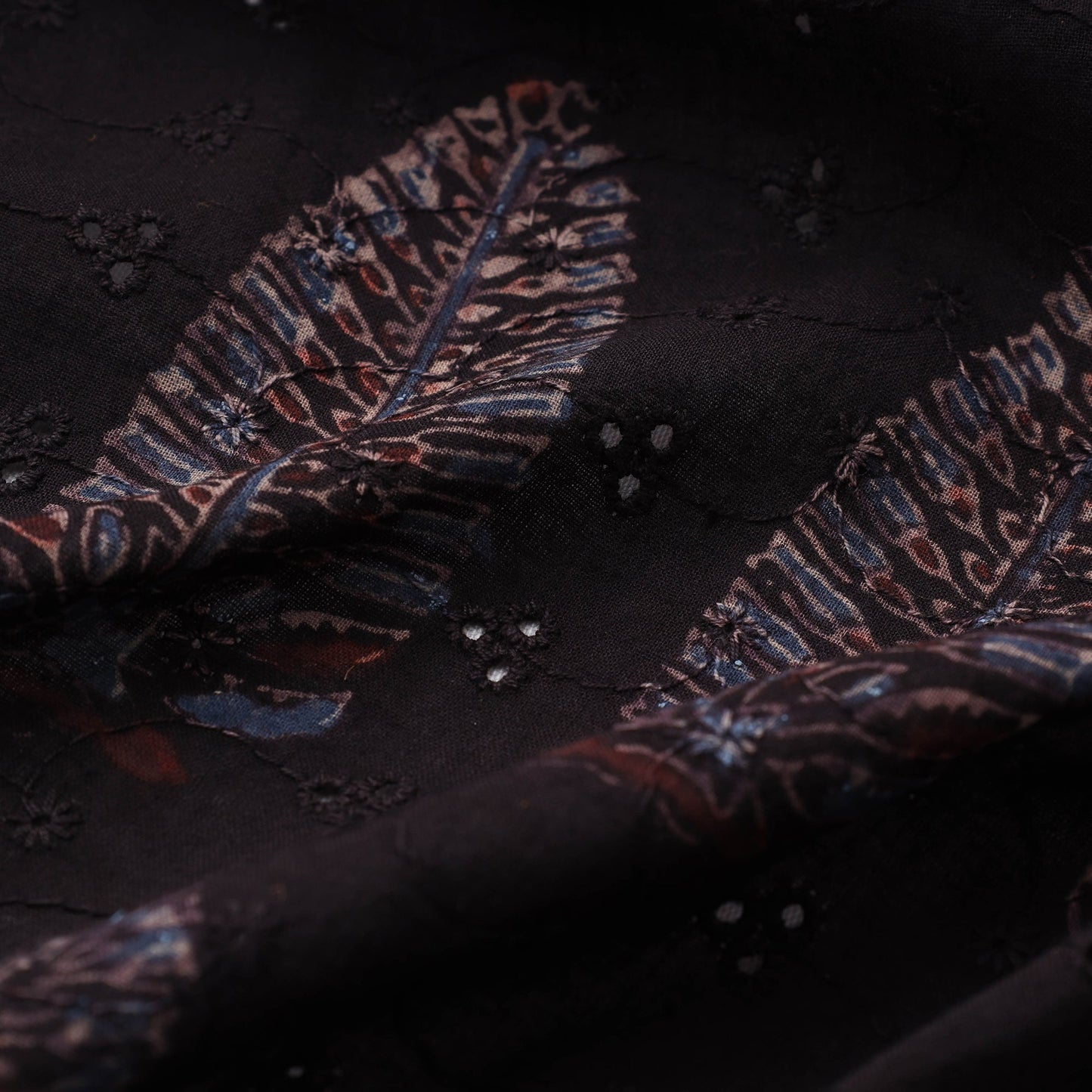 Hakoba natural dyed cotton fabric 17 - handcrafted