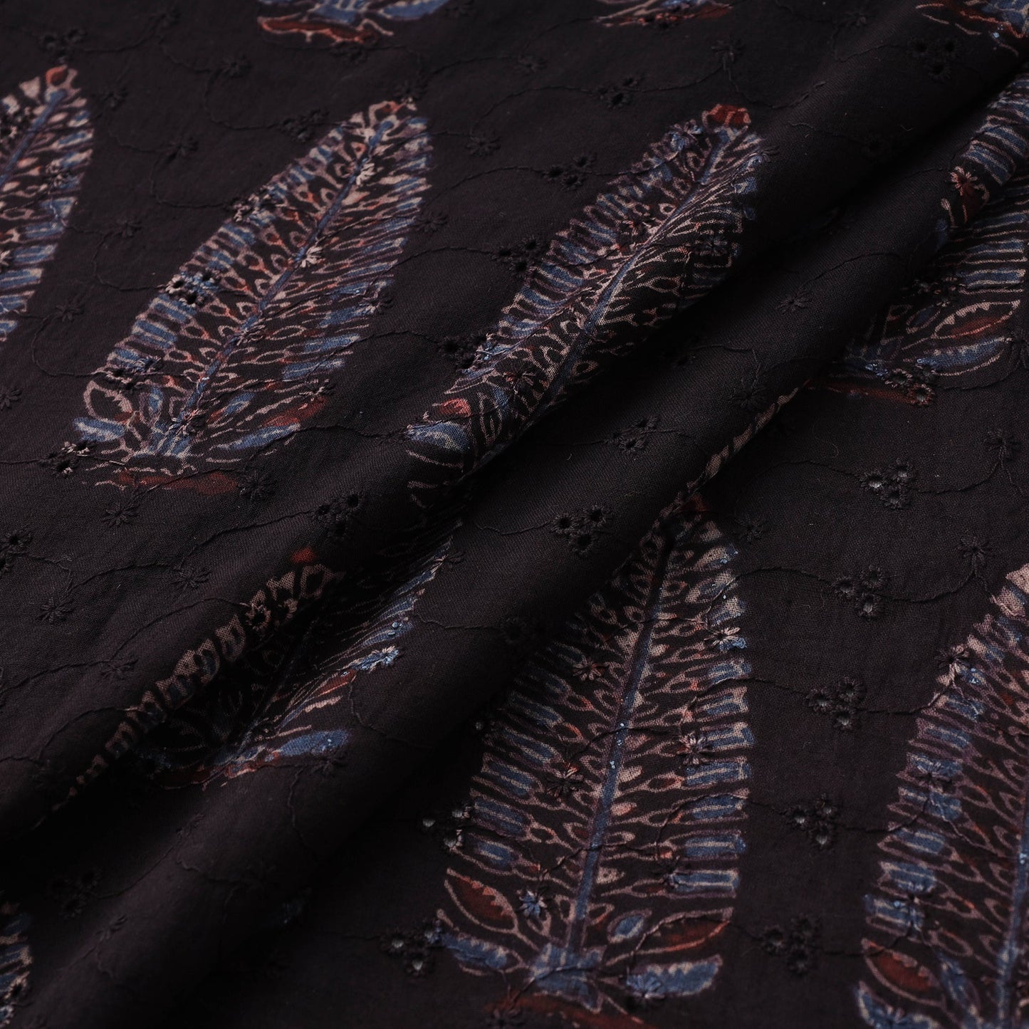 Hakoba natural dyed cotton fabric 17 - handcrafted