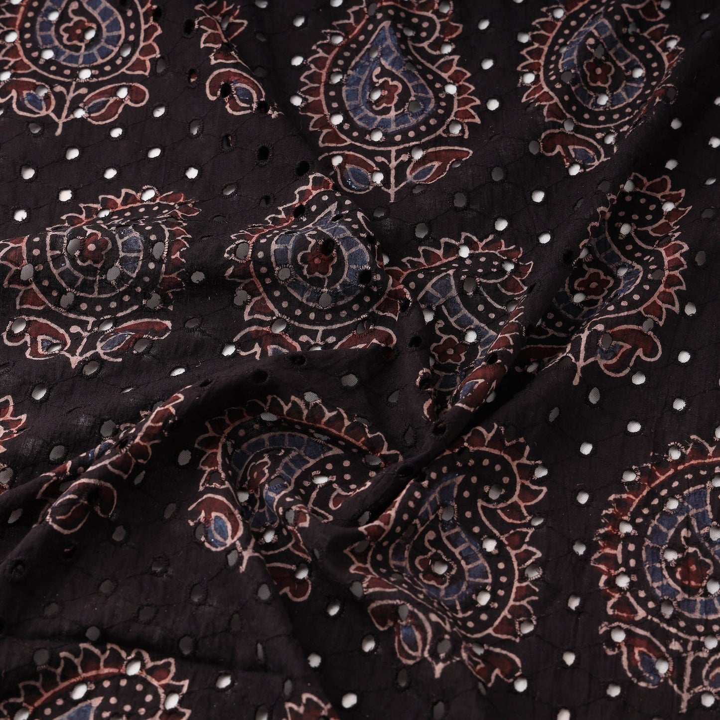 Hakoba natural dyed cotton fabric 24 - handcrafted