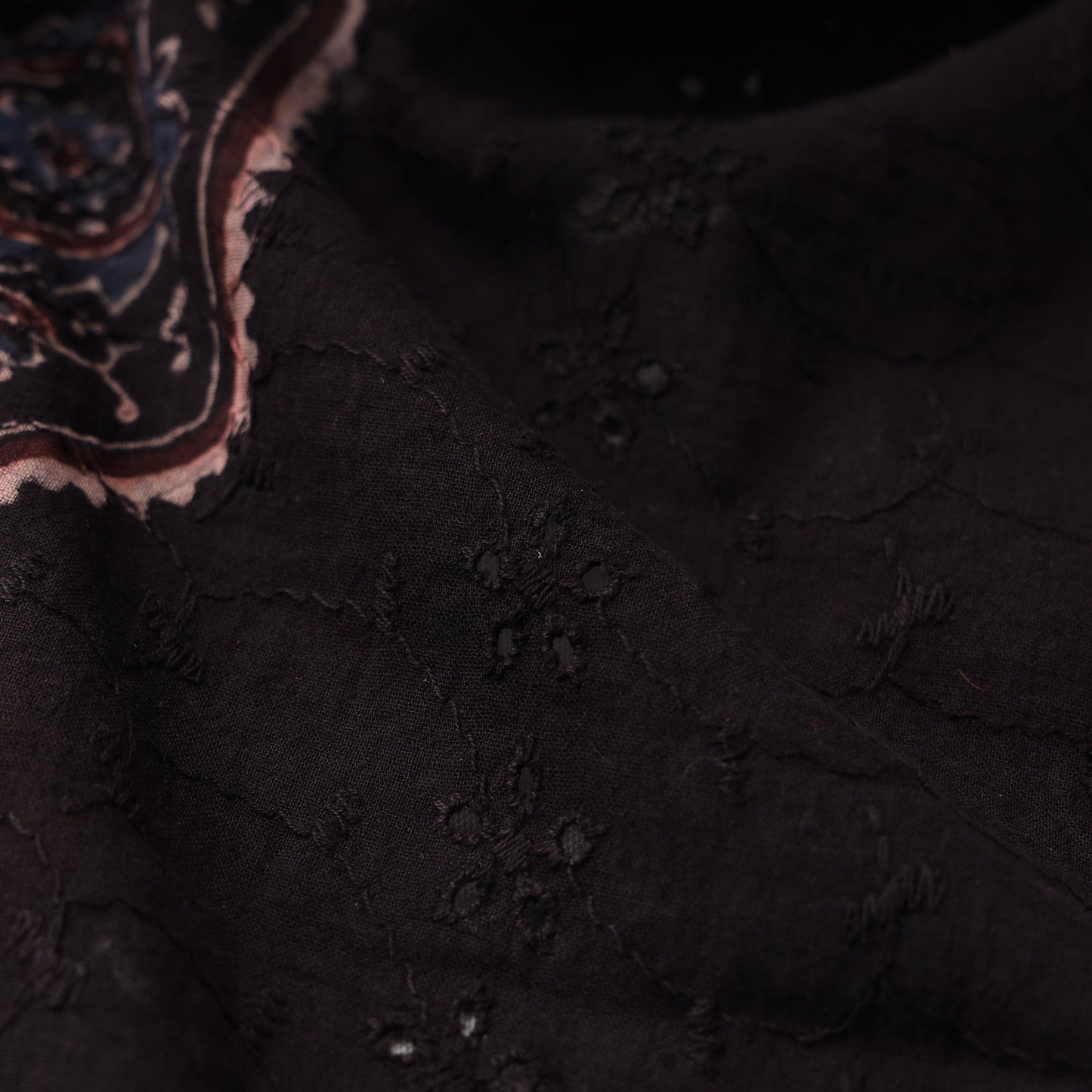 Hakoba natural dyed cotton fabric 25 - handcrafted