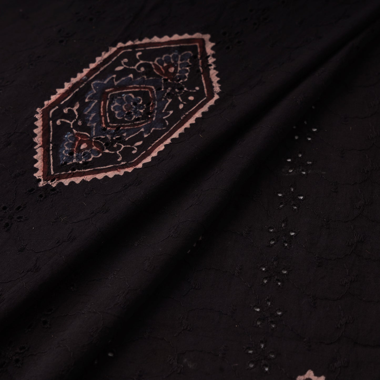 Hakoba natural dyed cotton fabric 25 - handcrafted