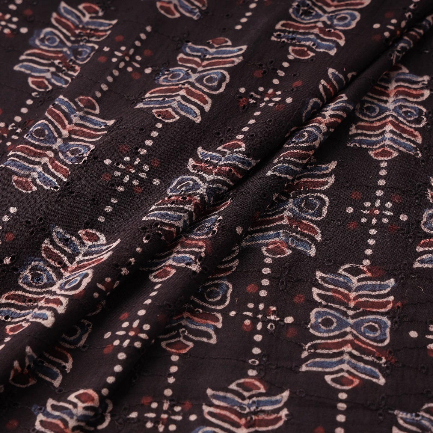 Hakoba natural dyed cotton fabric 31 - handcrafted