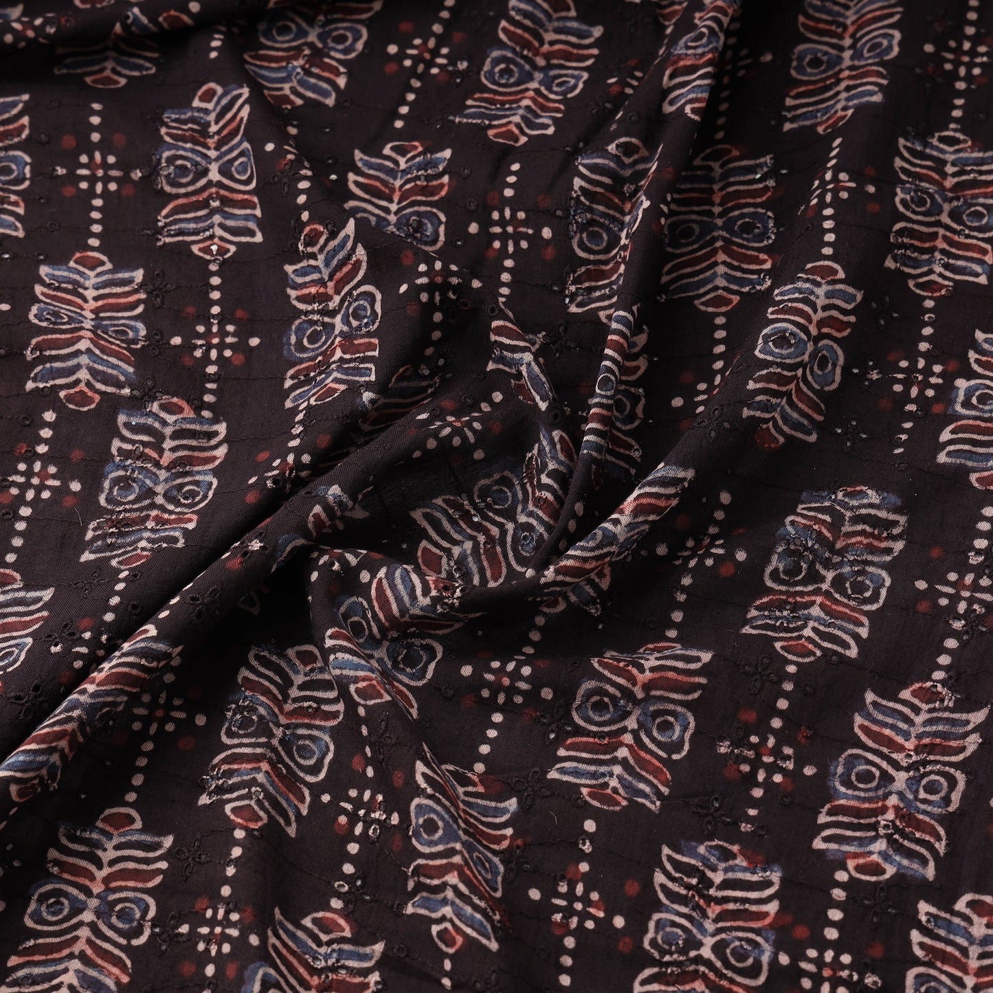 Hakoba natural dyed cotton fabric 31 - handcrafted