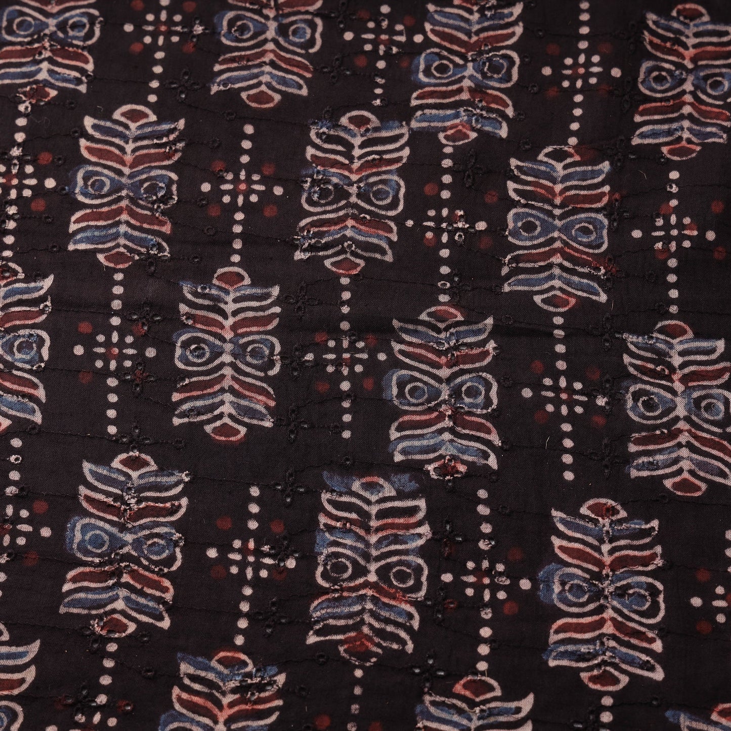 Hakoba natural dyed cotton fabric 31 - handcrafted