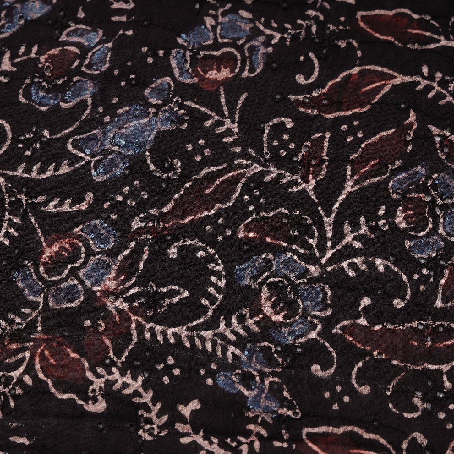 Hakoba natural dyed cotton fabric 39 - handcrafted