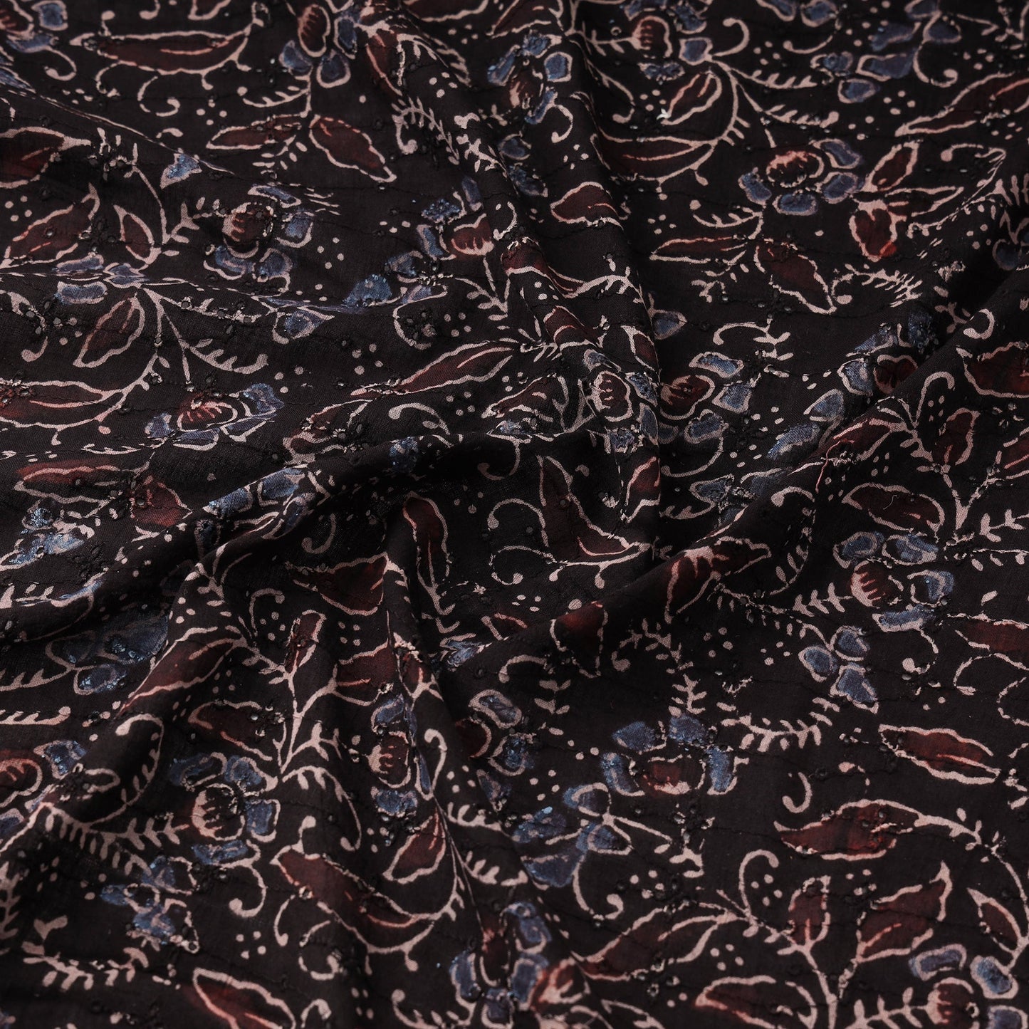 Hakoba natural dyed cotton fabric 39 - handcrafted