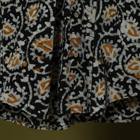 Half sleeve cotton men hand block batik print shirt 03