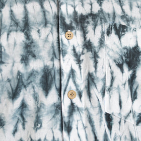  Half Sleeve Tie & Dye Cotton Men Shibori Shirt