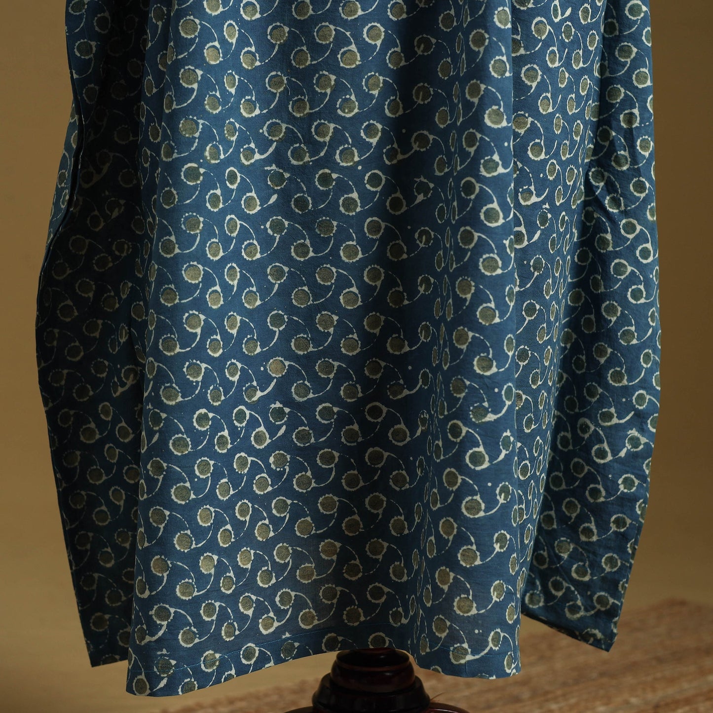 Hand akola long kaftan with tie-up waist 10 - handcrafted