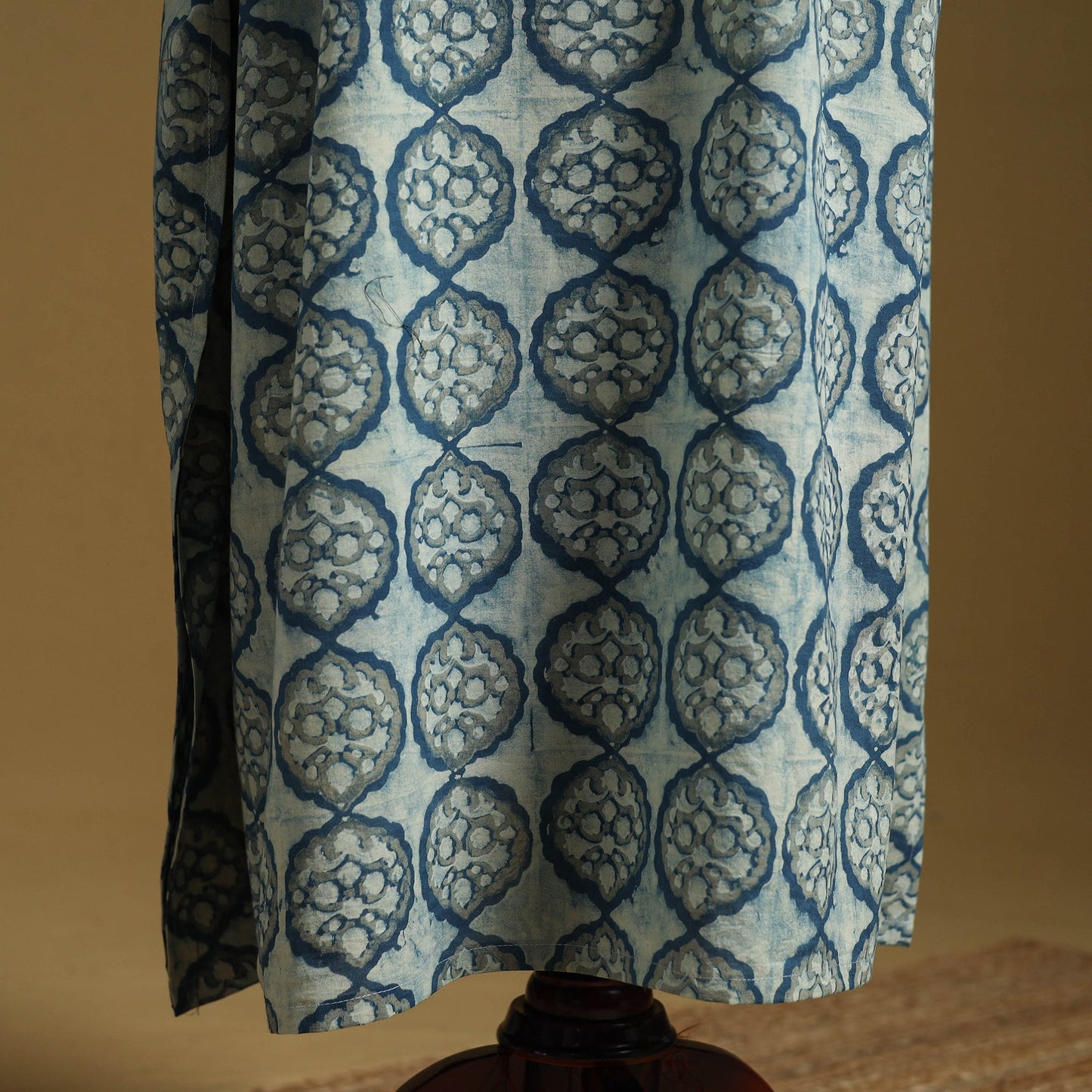 Hand akola long kaftan with tie-up waist 15 - handcrafted