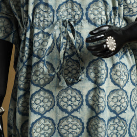 Hand akola long kaftan with tie-up waist 15 - handcrafted