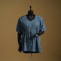 Hand akola short kaftan with tie-up waist 30 - handcrafted