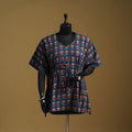 Hand akola short kaftan with tie-up waist 39 - handcrafted