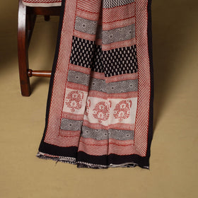 Black - hand bagh natural dyed cotton 3pc unstitched dress