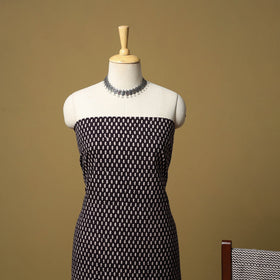 Black - hand bagh natural dyed cotton 3pc unstitched dress