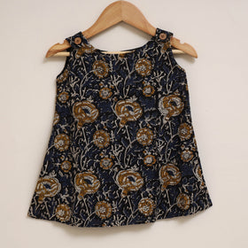 Hand bagru cotton baby girl dress (6-12 months) 03