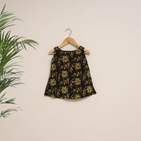 Hand bagru cotton baby girl dress (6-12 months) 08