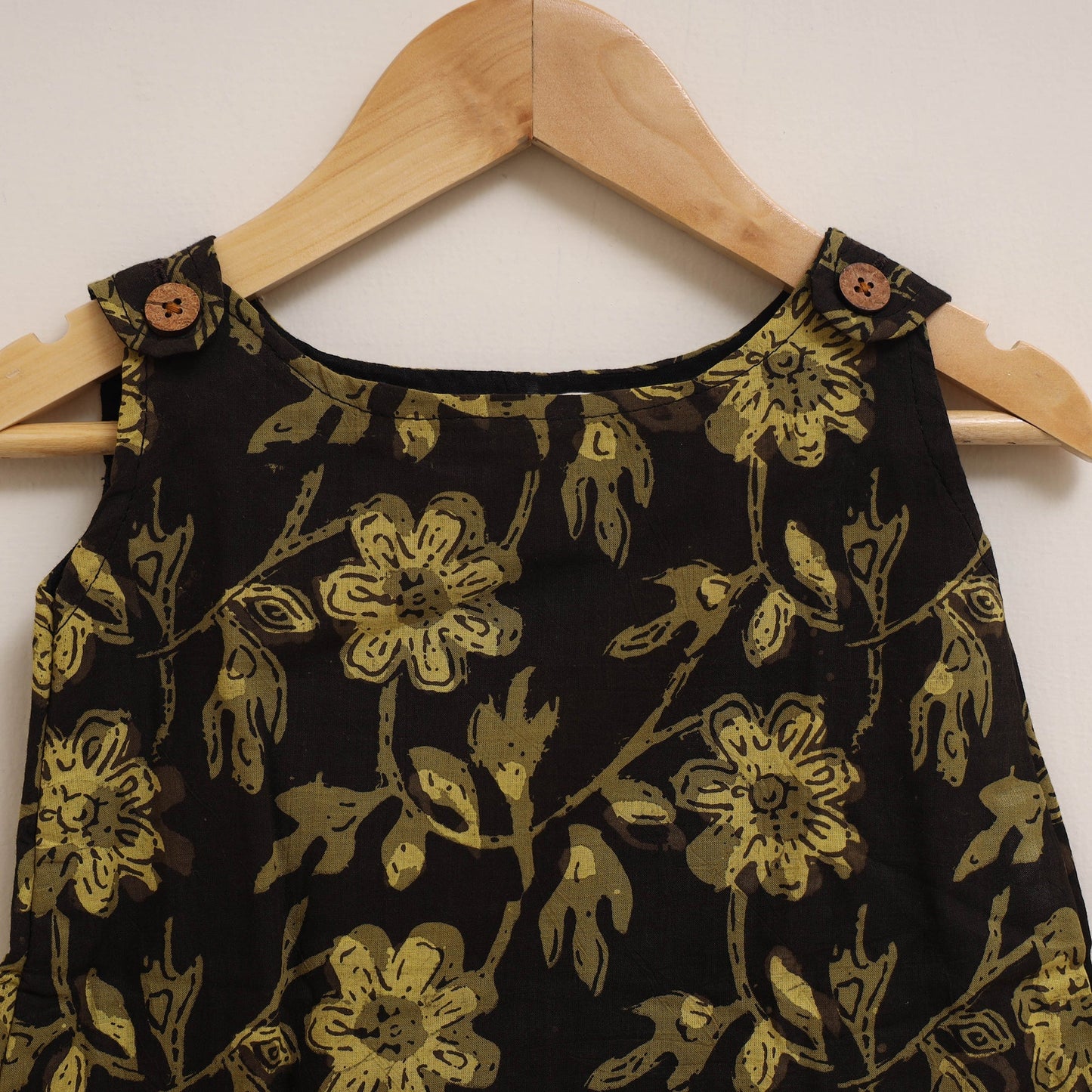 Hand bagru cotton baby girl dress (6-12 months) 08