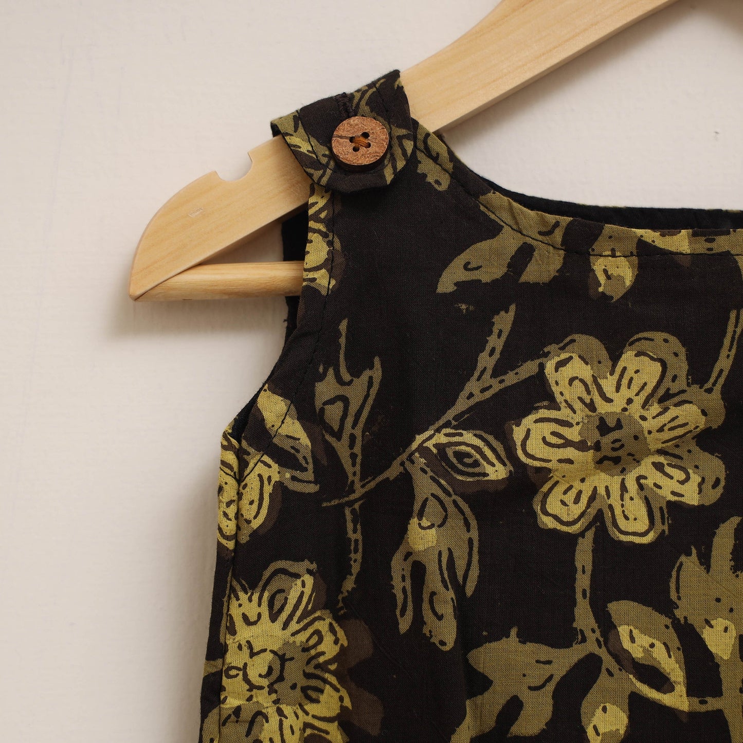 Hand bagru cotton baby girl dress (6-12 months) 08