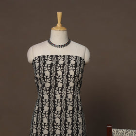 Hand batik cotton 3pc unstitched dress material 46