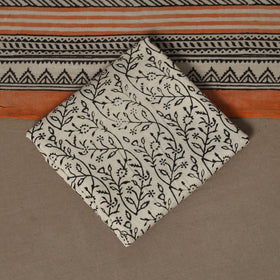 Hand batik cotton 3pc unstitched dress material 46