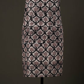 Black Hand Batik Print Cotton Apron with Pocket