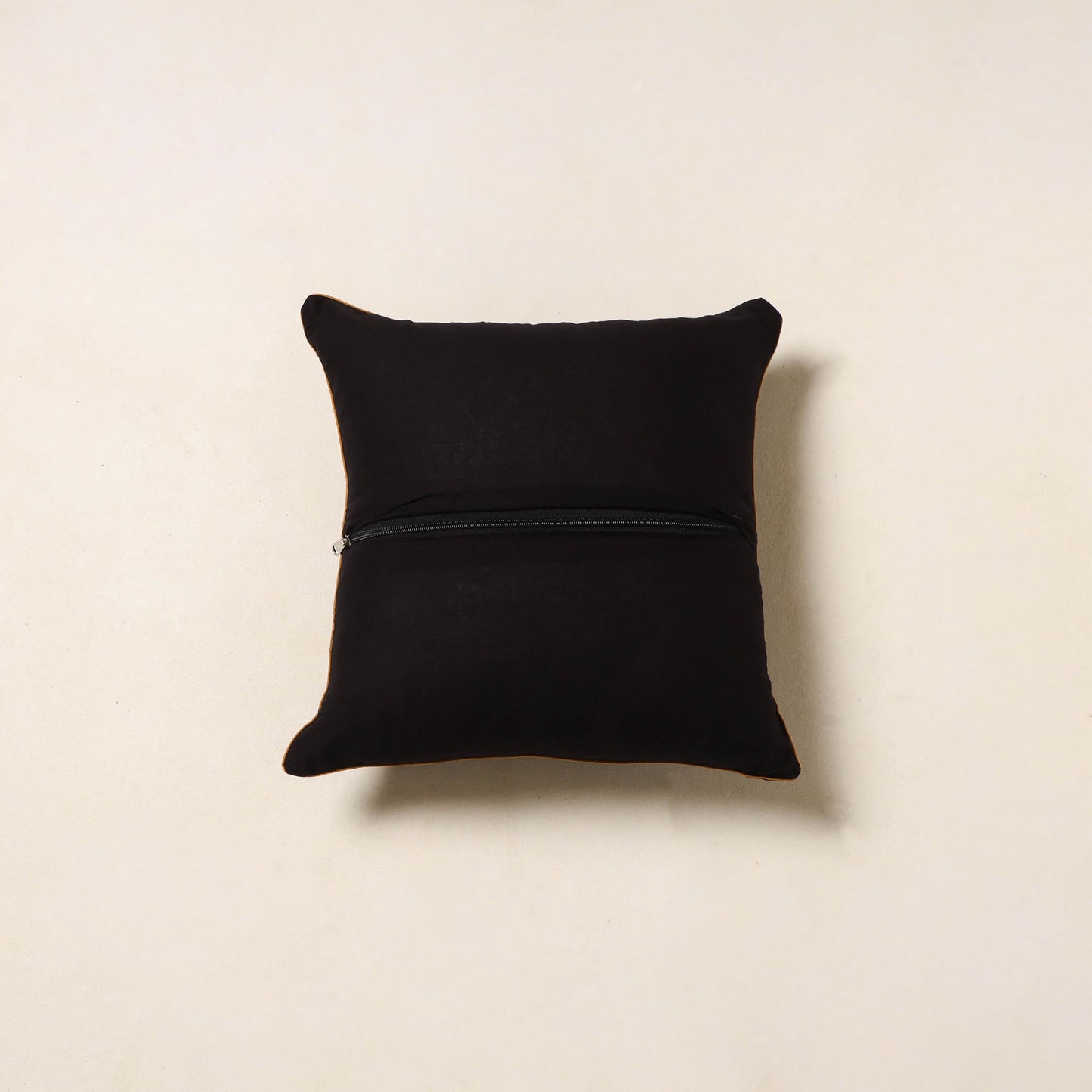 Black - hand batik cotton cushion cover 66 - handcrafted