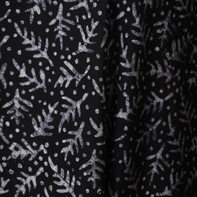 Black - hand batik cotton fabric 01 - handcrafted
