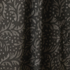 Black - hand batik cotton fabric 13 - handcrafted