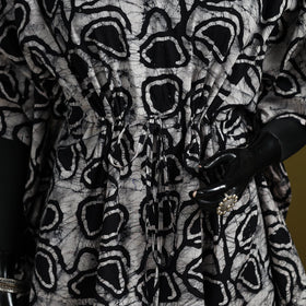 Hand batik cotton short kaftan 28 - handcrafted