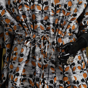 Hand batik cotton short kaftan 30 - handcrafted