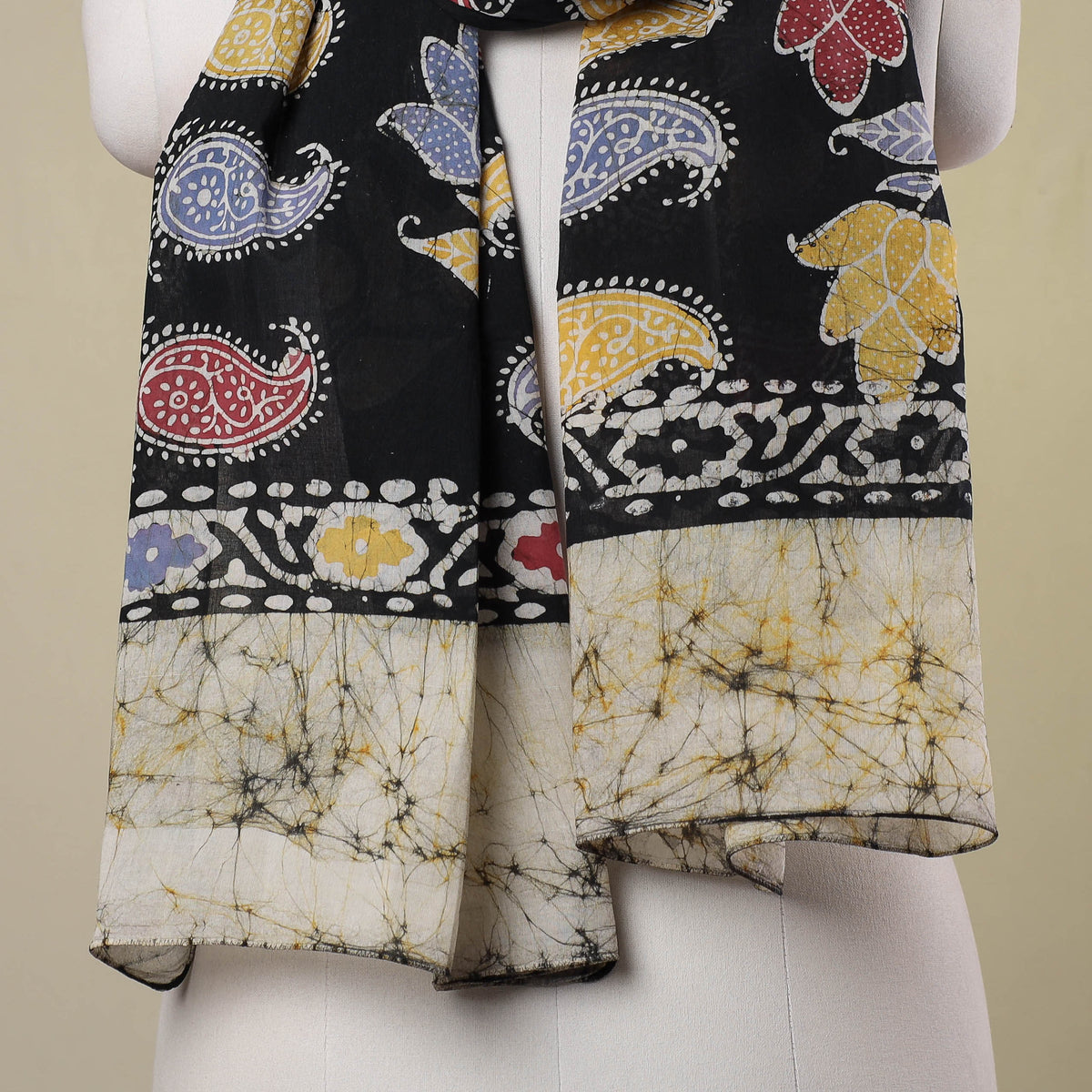  Hand Batik Printed Soft Cotton Stole 