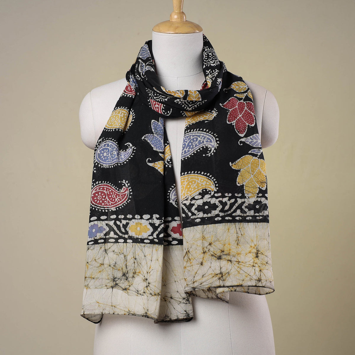  Hand Batik Printed Soft Cotton Stole 
