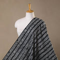 Black - hand batik cotton fabric 12 - handcrafted